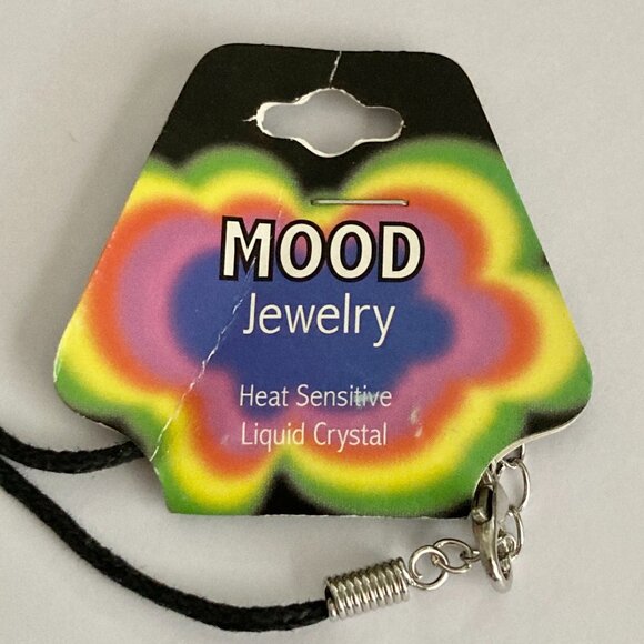 Vintage Mood Sea Turtle Pendant Necklace Liquid Crystal Thermochromic 80s 18" - Picture 2 of 8